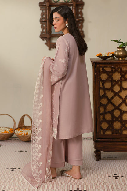 Cross Stitch | Chikankari Lawn 25 | MAUVE GLAM S Pink Lawn