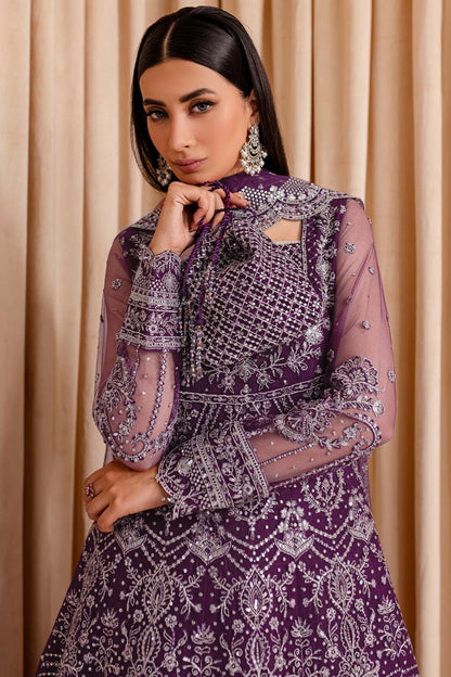Farasha | Lumiere Formals | Plum Passion - Pakistani Designer Dress - by Farasha | Type: Bridal - 100% Original at Saira Sultan