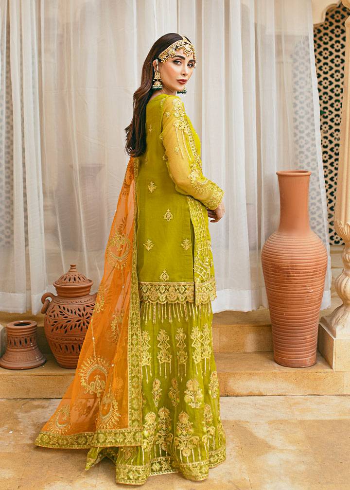 Daud Abbas | Formals Collection | Henna - Pakistani Designer Dress - by Daud Abbas | Type: Formal - 100% Original at Saira Sultan