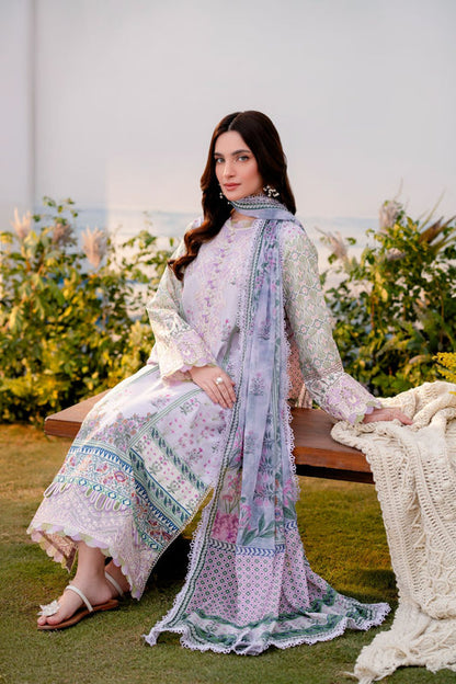Aabyaan | Shezlin Chikankari Ramadan Edit 25 | ZEREN (AR-05) L Soft Lilac Lawn