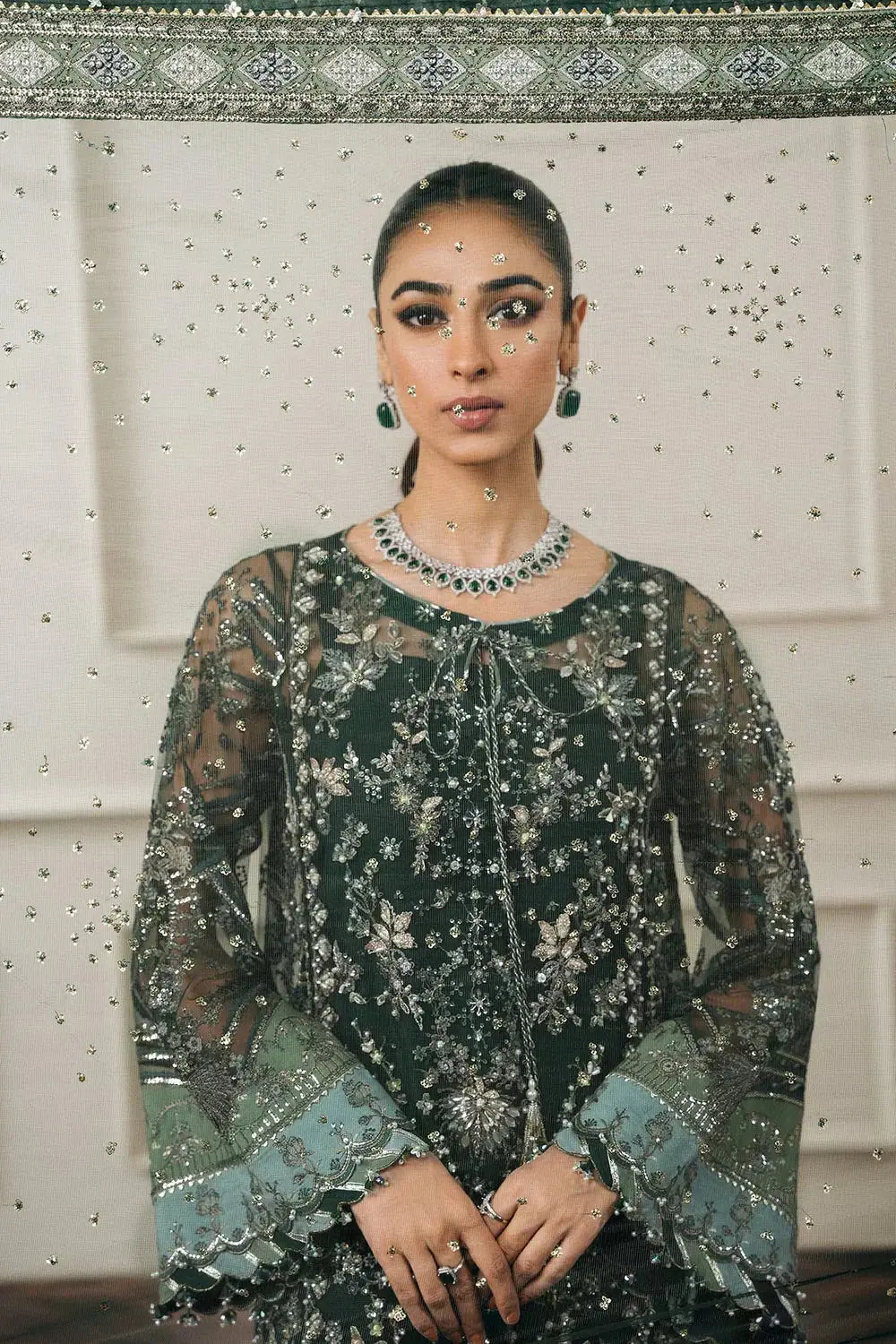 Baroque | Chantelle Embroidered Collection | CH12-05 - Pakistani Designer Dress - by Baroque | Type: Bridal - 100% Original at Saira Sultan