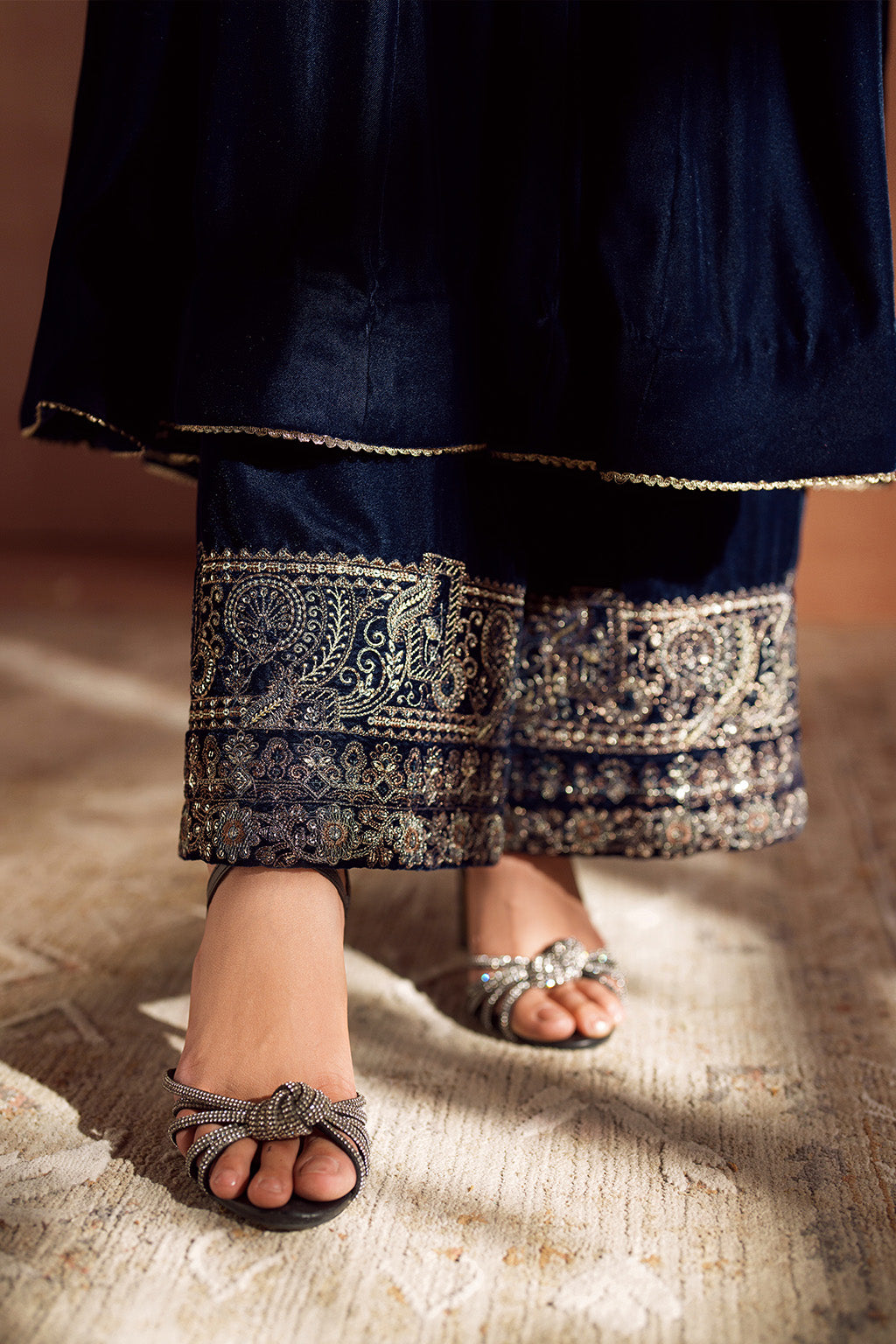 Iznik | Velvet 25 | IV-66 Embroidered Velvet by Iznik - Designer Dress - Type : Ladies Clothes - Available at Saira Sultan - 100% Original 