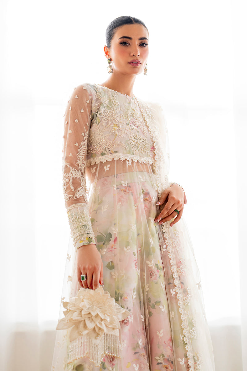 Baroque | Formal Collection | NET UF-686 L Off White Net