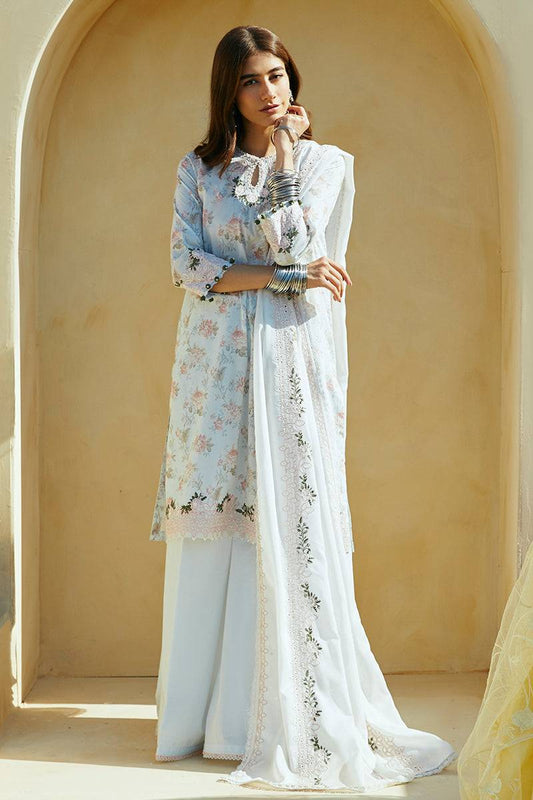 Cross Stitch | Premium Lawn 24 | FLORAL MARINE - Pakistani Designer Dress - by Cross Stitch | Type: Formal - 100% Original at Saira Sultan