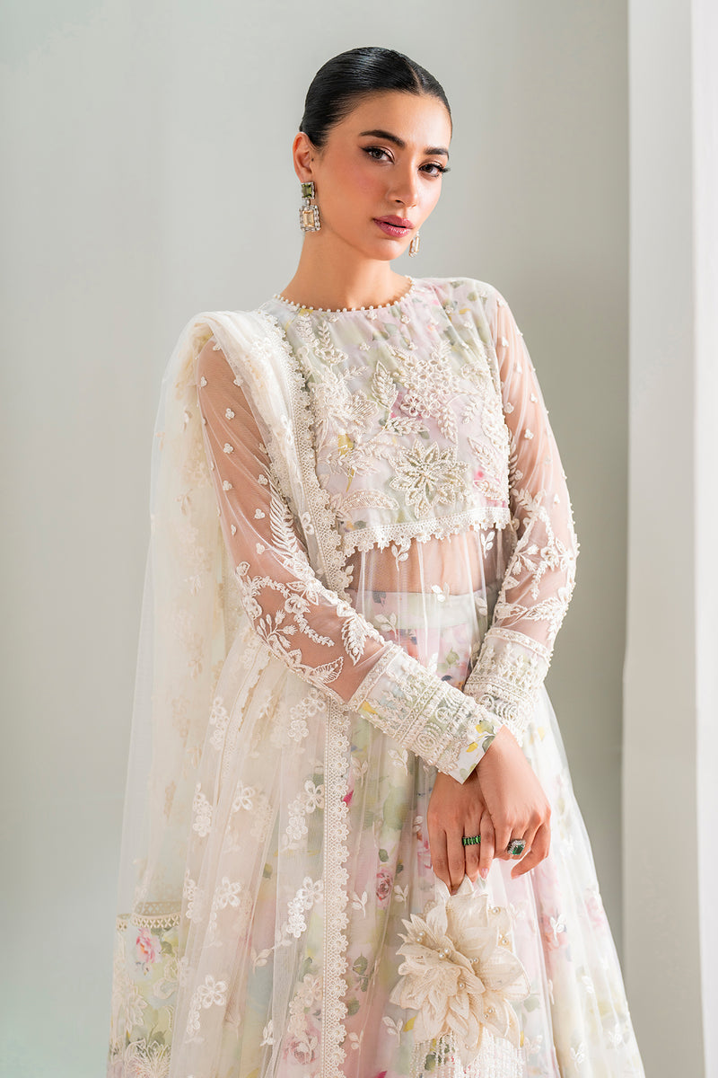 Baroque | Formal Collection | NET UF-686 M Off White Net