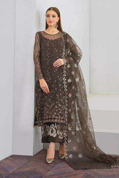 Baroque | Luxury Pret 24 | CHIFFON UF-524 - Pakistani Designer Dress - by Baroque | Type: Luxury - 100% Original at Saira Sultan