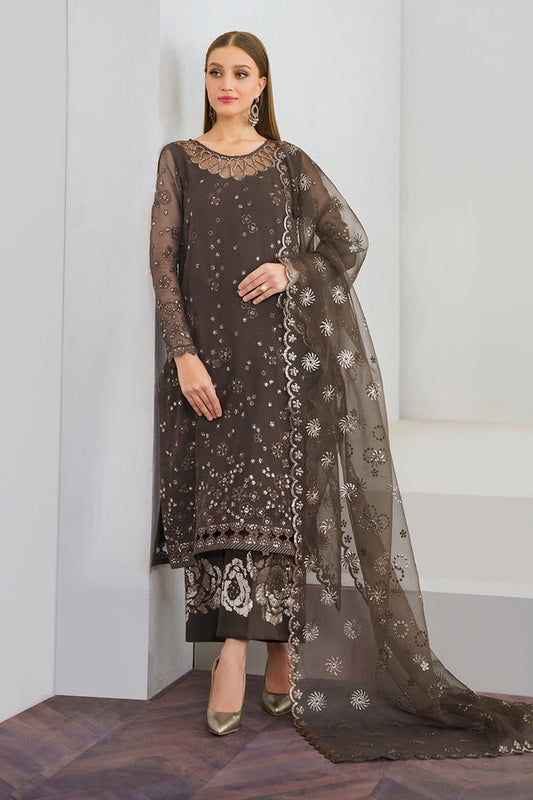 Baroque | Luxury Pret 24 | CHIFFON UF-524 - Pakistani Designer Dress - by Baroque | Type: Luxury - 100% Original at Saira Sultan