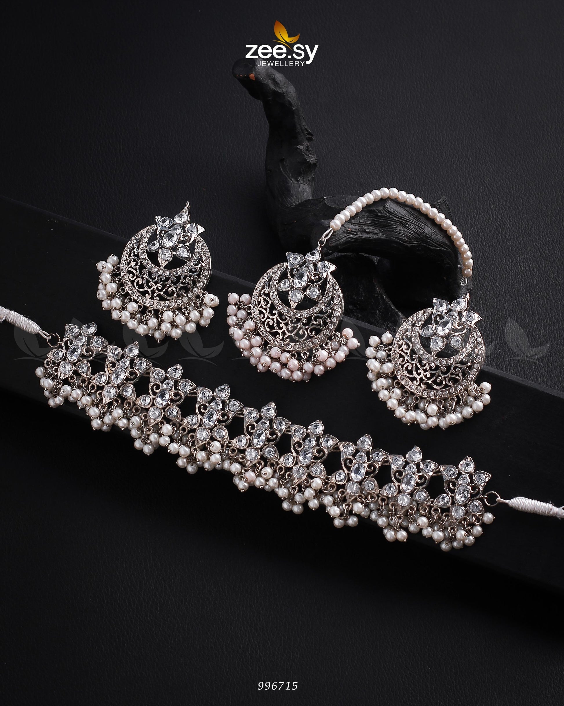 Necklace-0920 Silver White