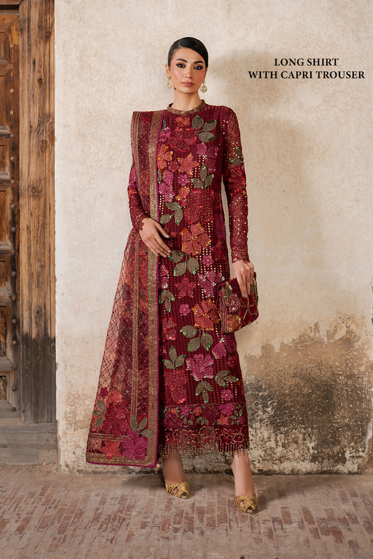 Iznik | Luxury Chiffon | ILC-05 XS Maroon Chiffon