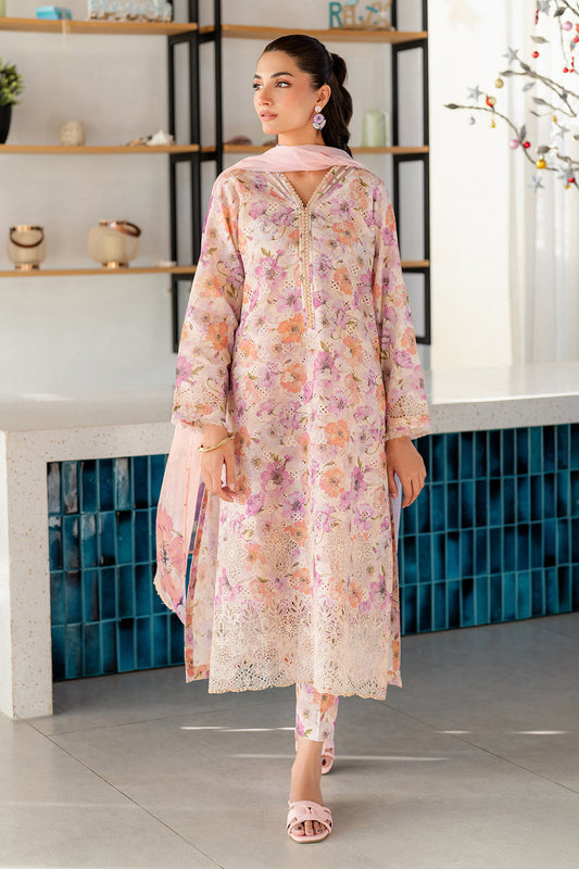 Baroque | Luxury Pret 25 | UF-4099 XS Pale Peach Lawn