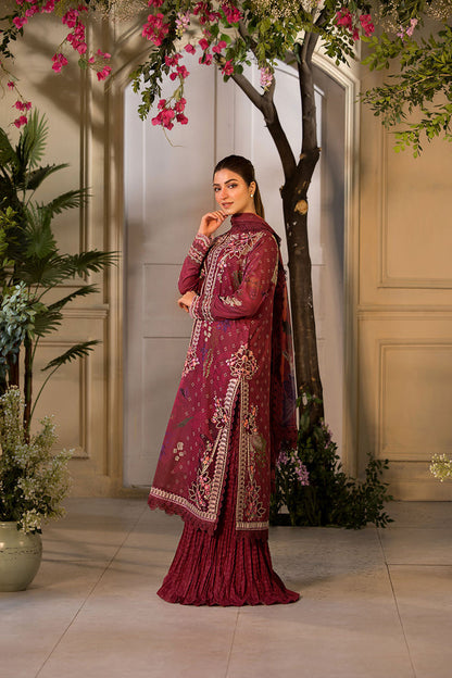 Sobia Nazir | Vital Lawn 25 | 9A XL Maroon Lawn