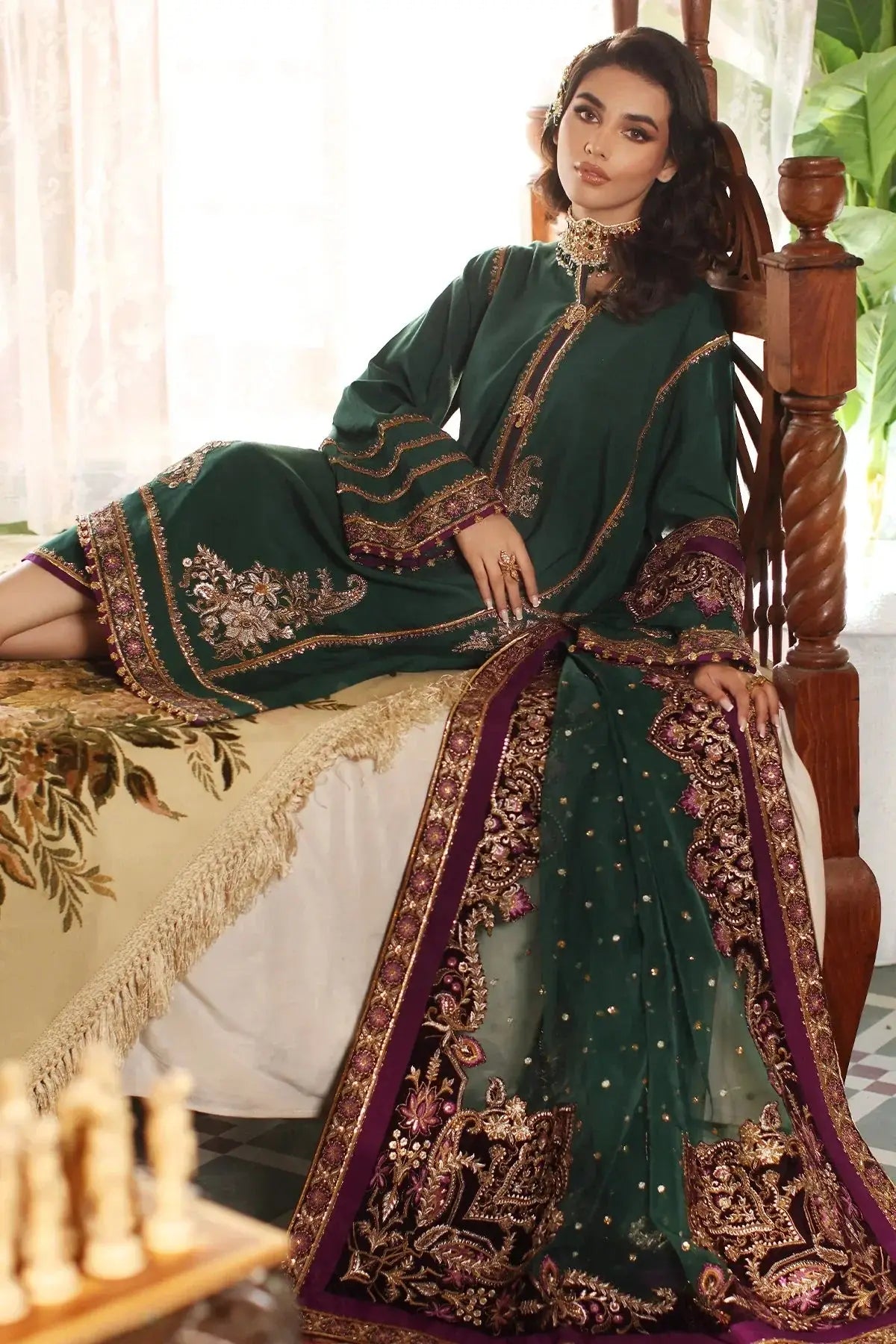 Mina Kashif | Meeral Formals 23 | MKF23-15 - Pakistani Designer Dress - by Mina Kashif | Type: Formal - 100% Original at Saira Sultan