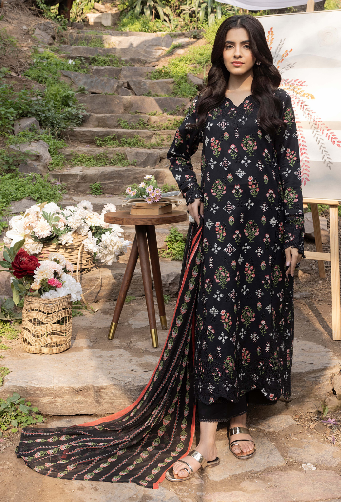 Humdum | Eden Garden 25 |Eden Garden - D03 L Black Lawn