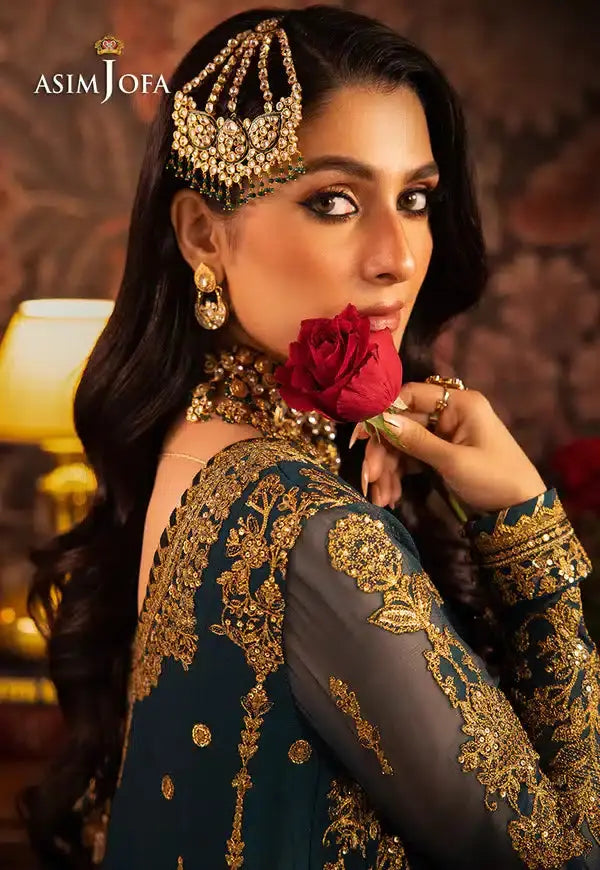 Asim Jofa | Makhmal Wedding Velvet 23 | AJMM-07 - Pakistani Designer Dress - by Asim Jofa | Type: Bridal - 100% Original at Saira Sultan