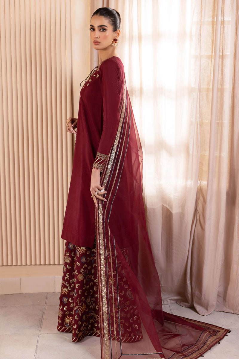 Jazmin | Formals Collection | RAW SILK UR-7016 - Pakistani Designer Dress - by Jazmin | Type: Formal - 100% Original at Saira Sultan