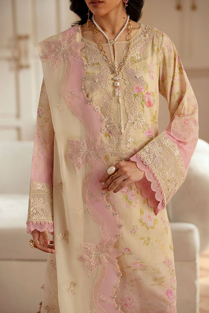 Nureh | Feya Eid Lawn | FE-05 M Beige Lawn