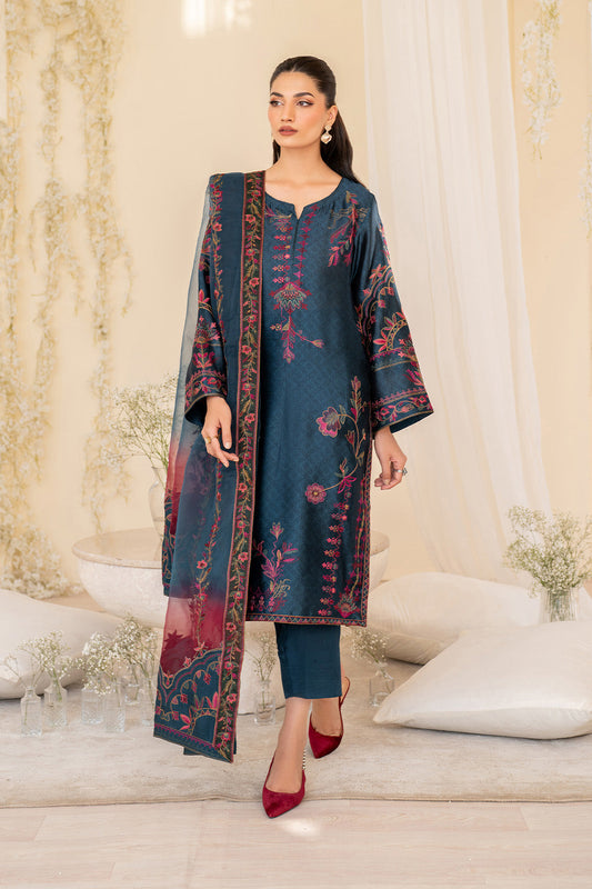 Iznik | Festive Formal | UE-379 Embroidered Pure silk - Pakistani Designer Dress - by Iznik - Type : Ladies Clothes - 100% Original at Saira Sultan