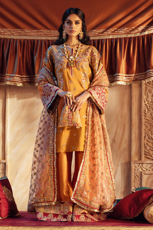 AJR Couture | The Silk Edition 25 | ZAREEN XS Mustard Yellow