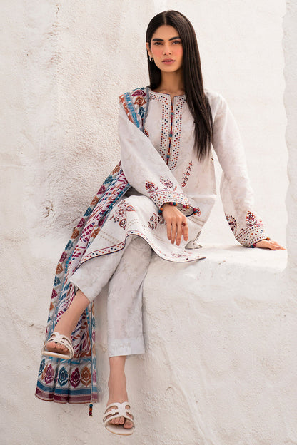 Jazmin | Summer Lawn 25 | USE-9126 L Off White Lawn