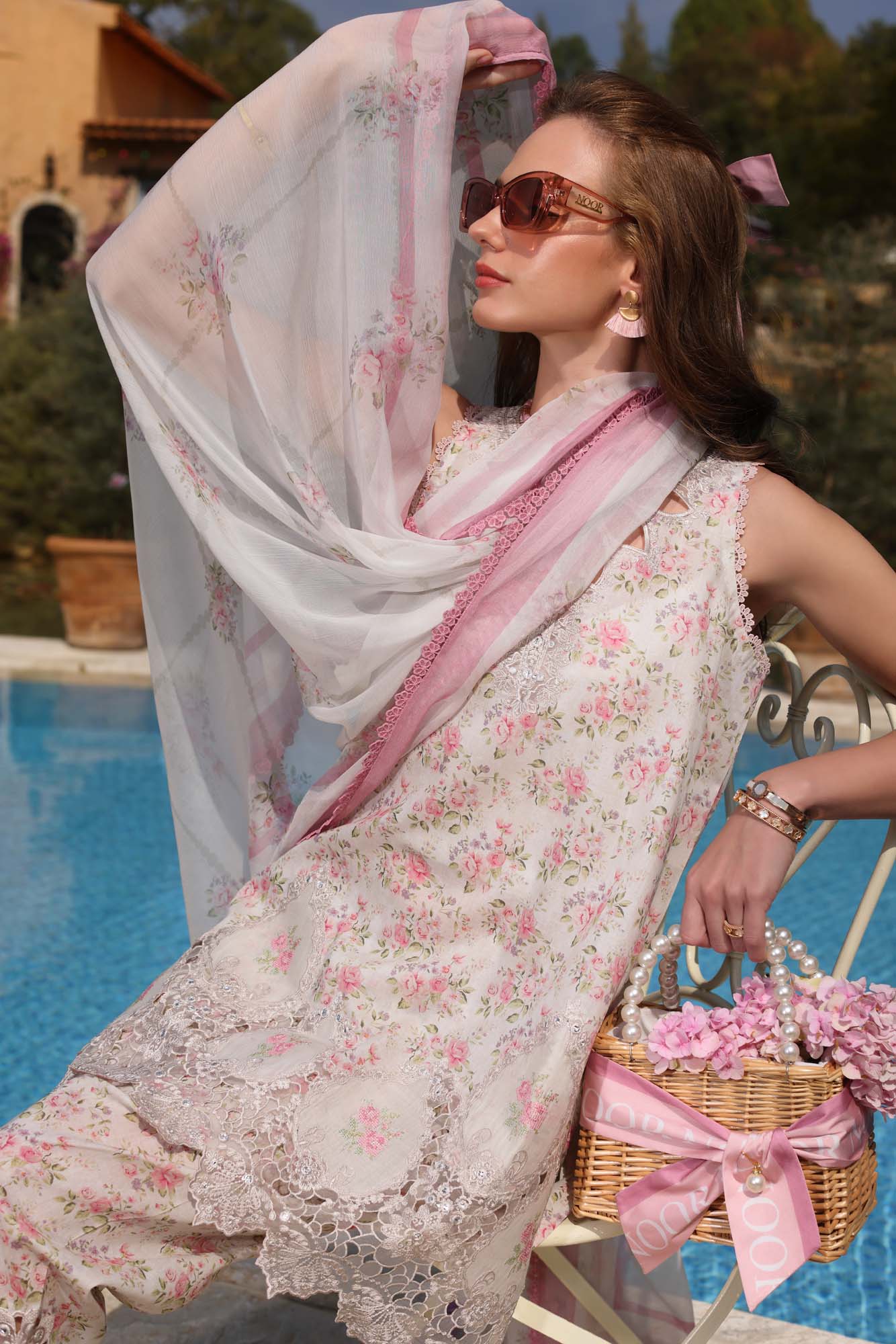 Noor by Saadia Asad | Luxe Chikankari 25 | D7-A M Off White Lawn
