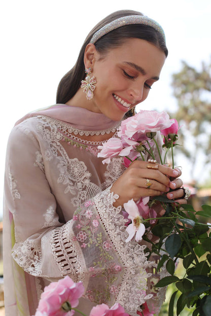 Noor by Saadia Asad | Luxe Chikankari 25 | D4-A M Off White Lawn