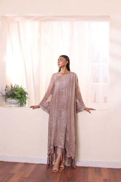 Noor by Saadia Asad | Noor Chiffon De Luxe | D7 - Pakistani Designer Dress - by Noor by Saadia Asad | Type: Formal - 100% Original at Saira Sultan