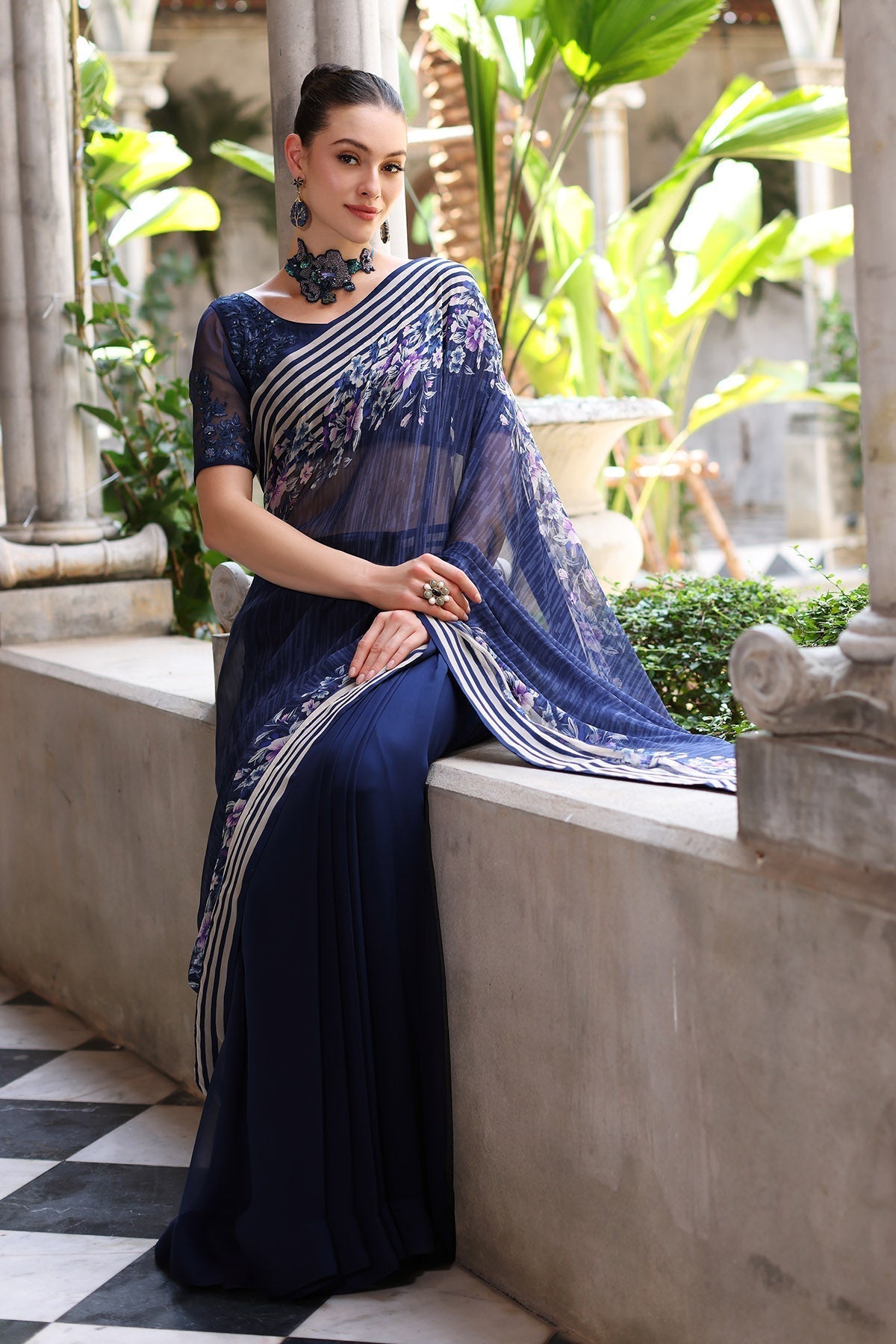 Chinyere | Formal Wedding Exclusive | DESERT ROSE S SARI (AA5355)