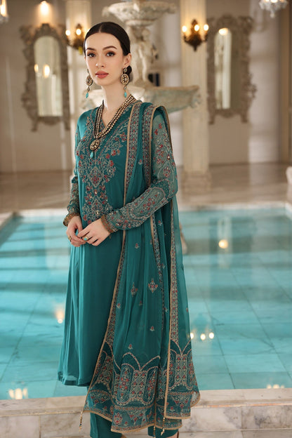 Chinyere | Formal Wedding Exclusive | Deep Sea (AA5393) S Sea Green Chiffon