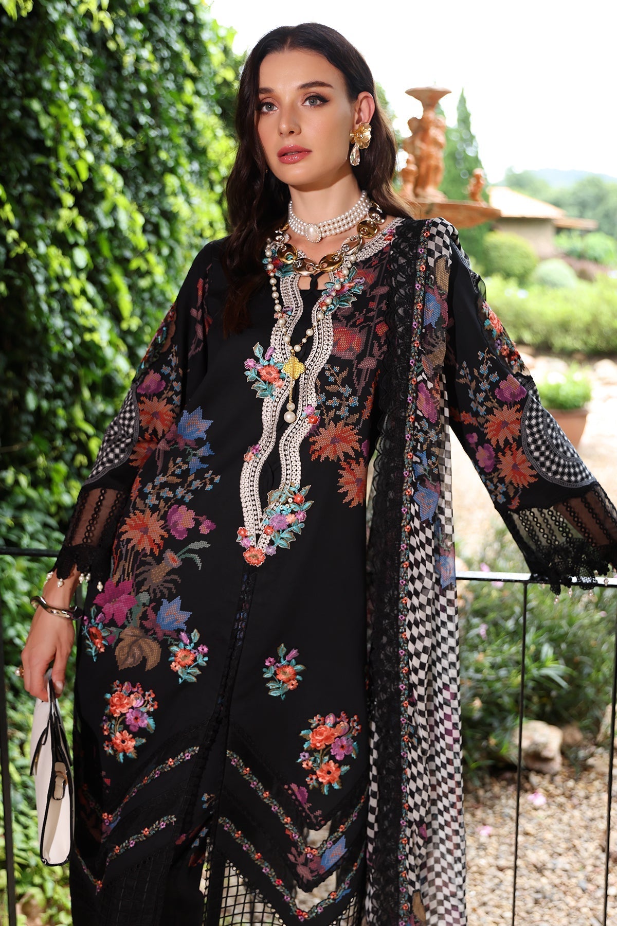 Charizma | Rang e Bahar | CRB5-04 S Lawn Black