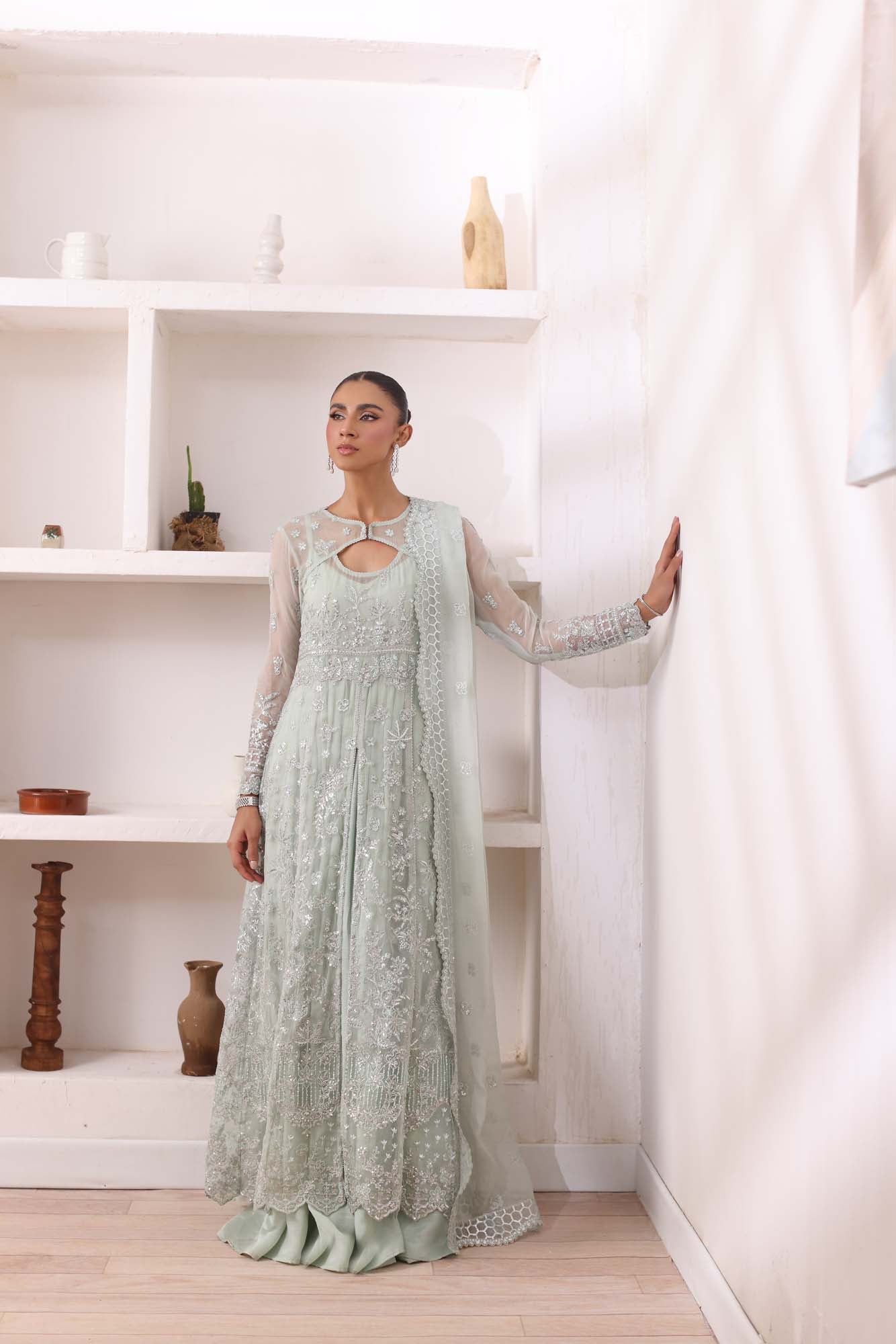 Noor by Saadia Asad | Noor Chiffon De Luxe | D8 - Pakistani Designer Dress - by Noor by Saadia Asad | Type: Formal - 100% Original at Saira Sultan