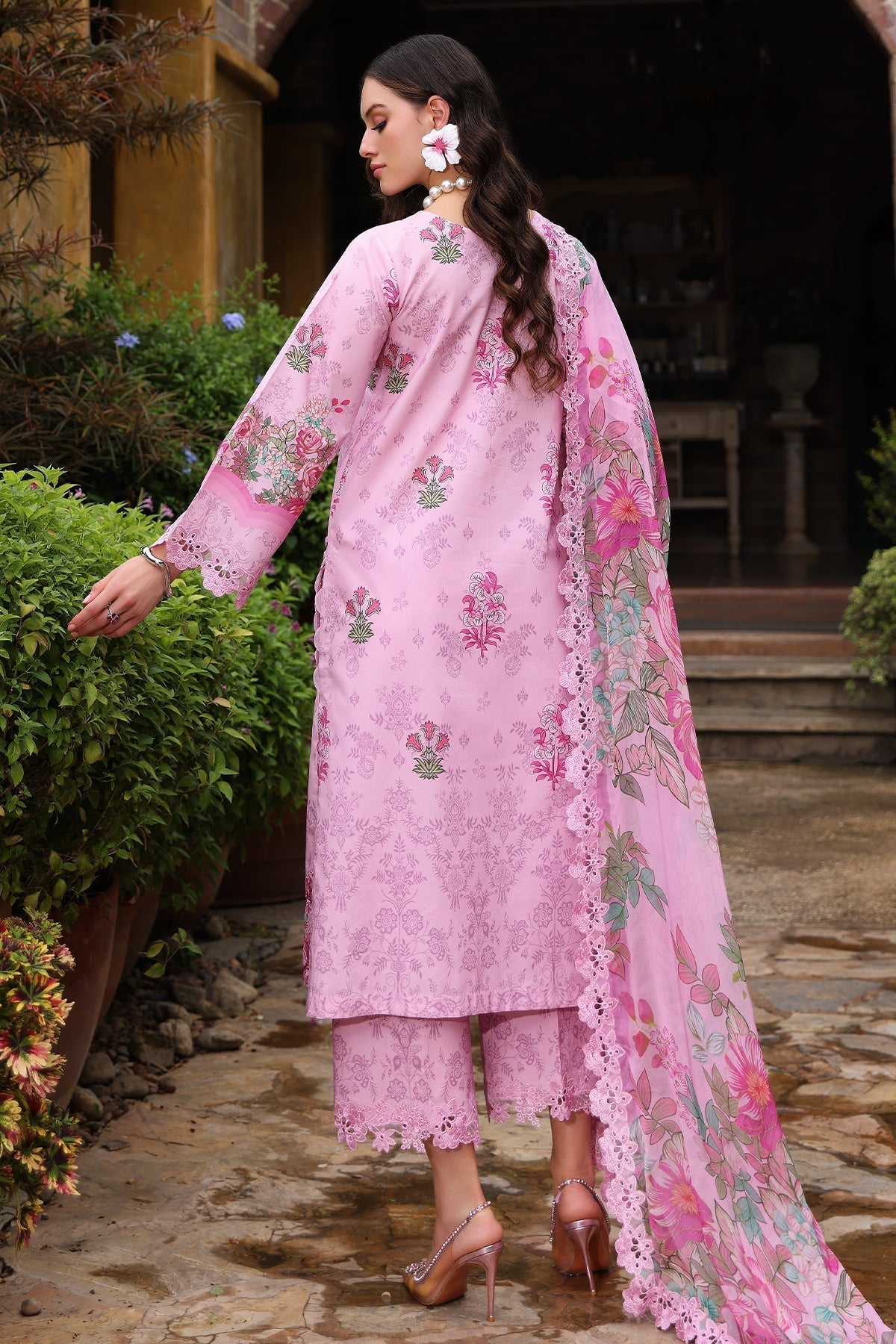 Charizma | Rang e Bahar | CRB5-05 S Ice Pink Lawn
