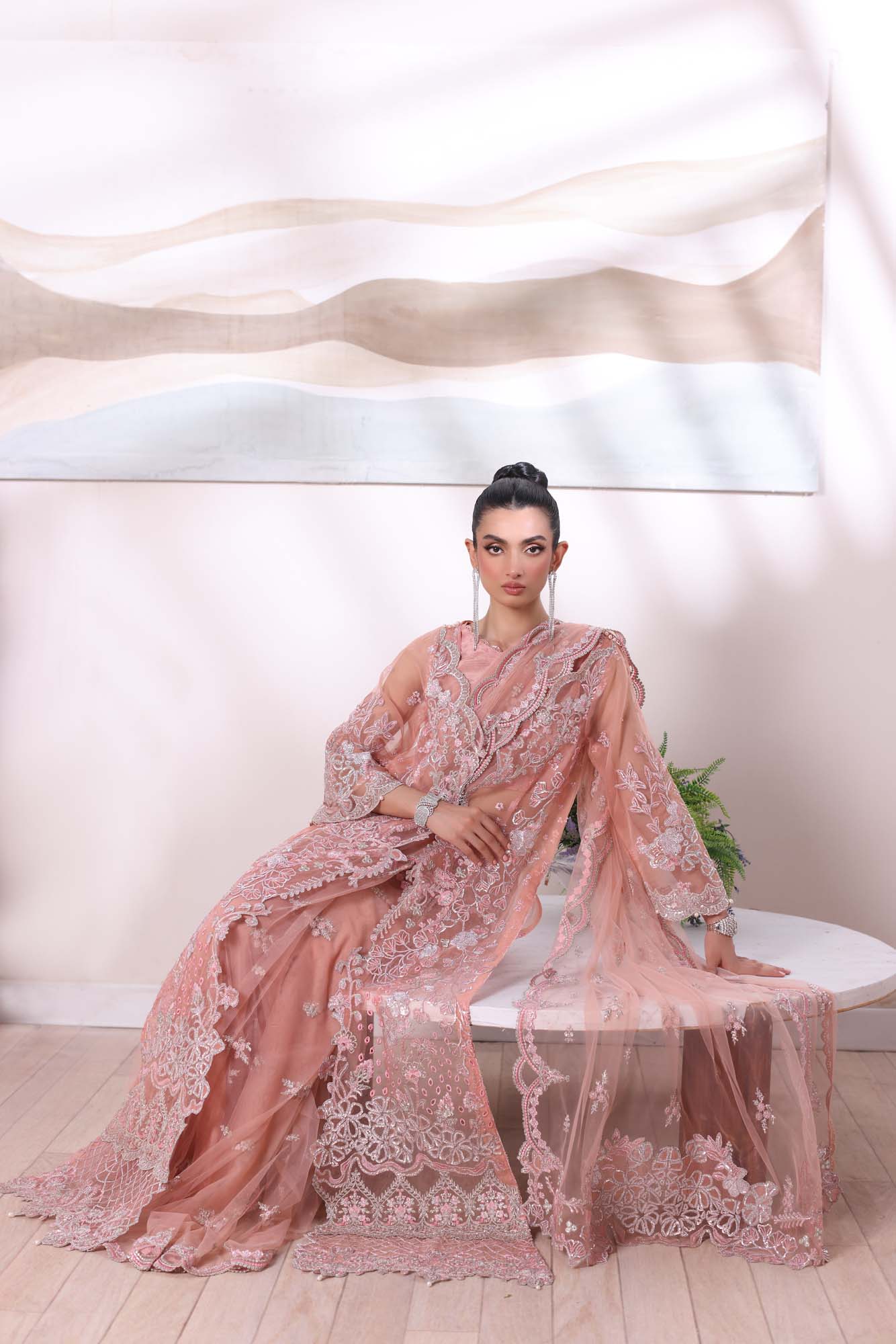 Noor by Saadia Asad | Noor Chiffon De Luxe | D6 - Pakistani Designer Dress - by Noor by Saadia Asad | Type: Formal - 100% Original at Saira Sultan