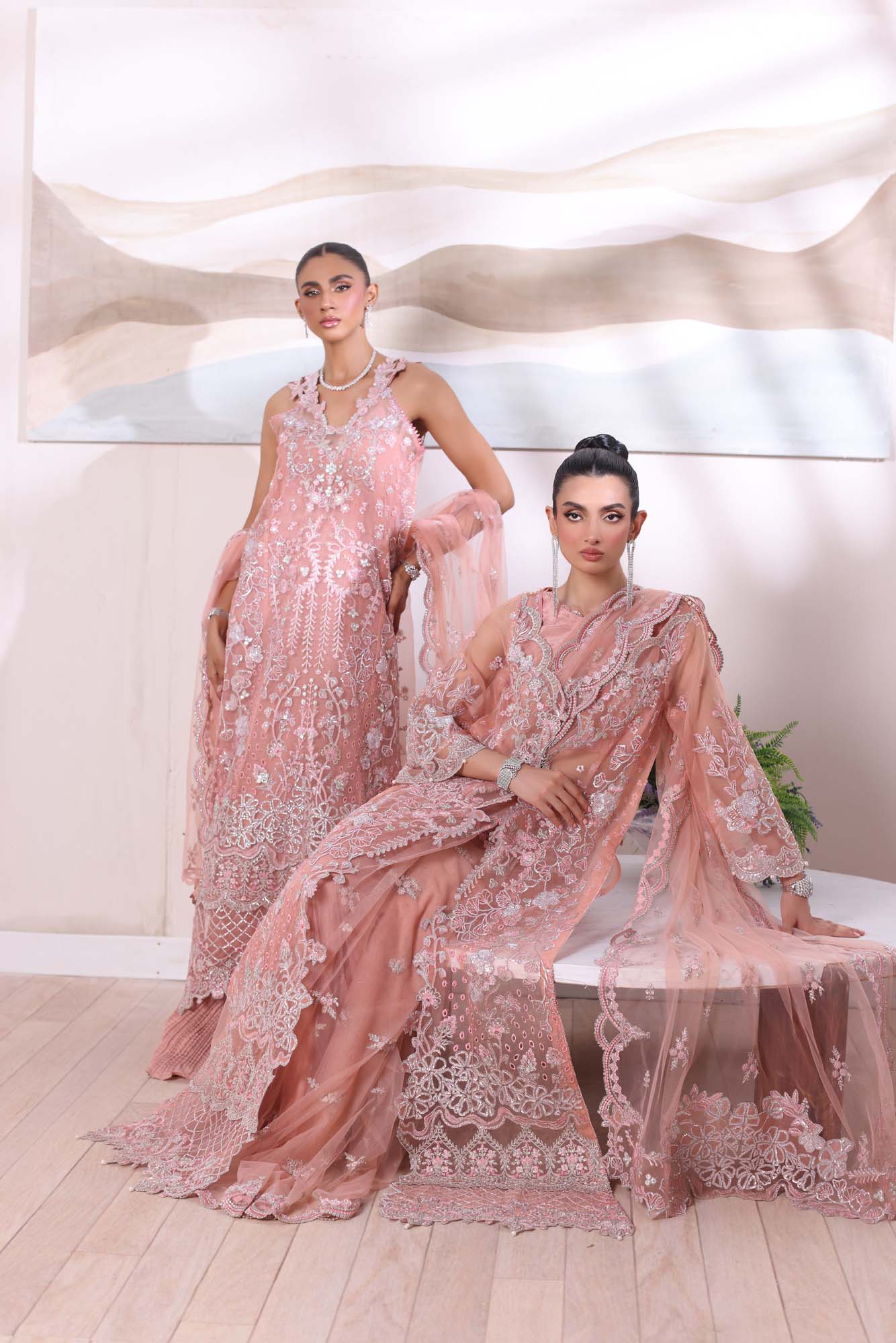 Noor by Saadia Asad | Noor Chiffon De Luxe | D6 - Pakistani Designer Dress - by Noor by Saadia Asad | Type: Formal - 100% Original at Saira Sultan