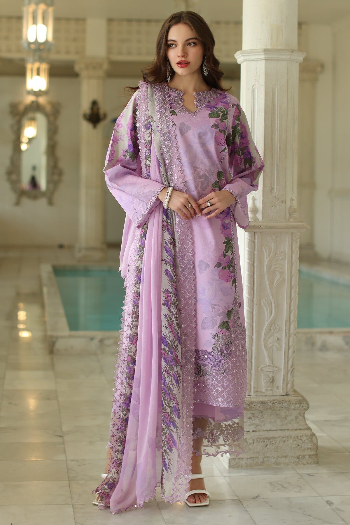 Charizma | Aniq Lawn Collection | AN5-03 XS Lilac Lawn