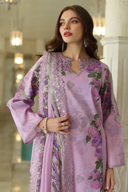 Charizma | Aniq Lawn Collection | AN5-03 L Lilac Lawn