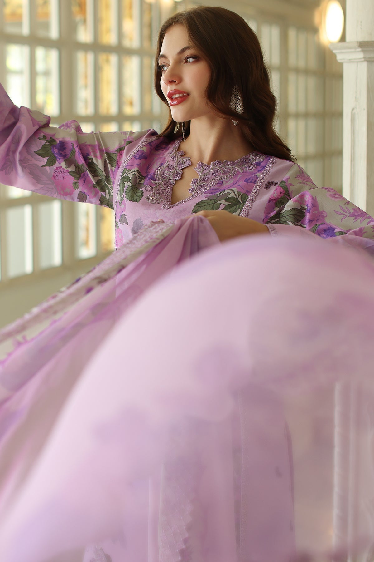 Charizma | Aniq Lawn Collection | AN5-03 XL Lilac Lawn