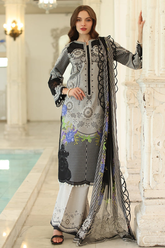 Charizma | Aniq Lawn Collection | AN5-02 XS Gray Lawn