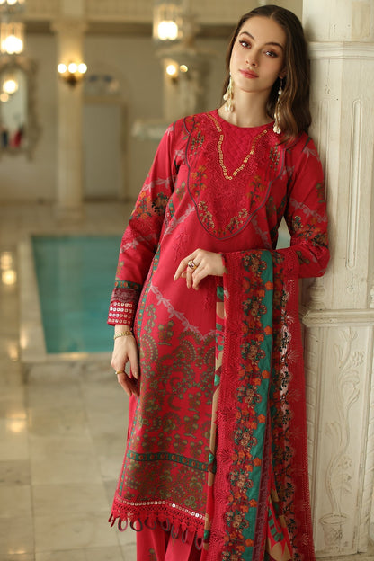 Charizma | Aniq Lawn Collection | AN5-05 L Red Lawn