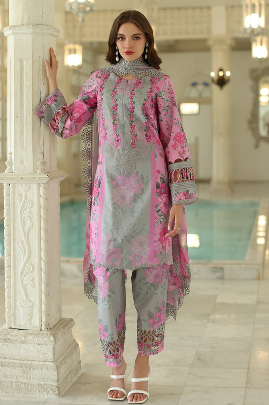 Charizma | Aniq Lawn Collection | AN5-06 XS Gray Lawn