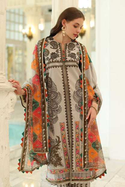 Charizma | Aniq Lawn Collection | AN5-08 XL Beige Lawn