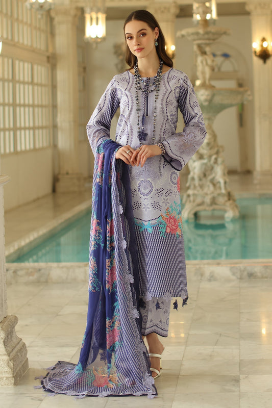 Charizma | Aniq Lawn Collection | AN5-01 XS Light Lavender Lawn