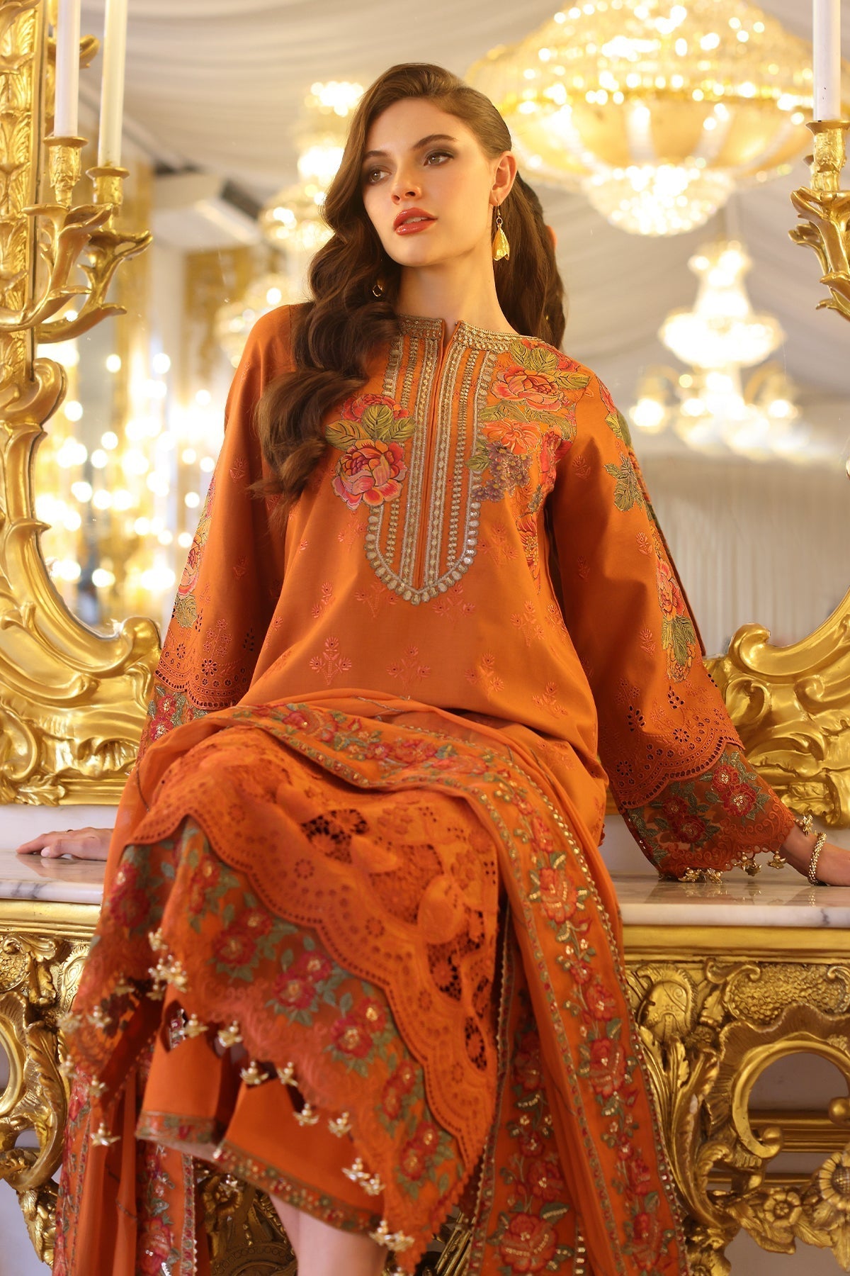 Charizma | Tabeer Eid Edition 25 | CT5-05 XL Burnt Orange Lawn