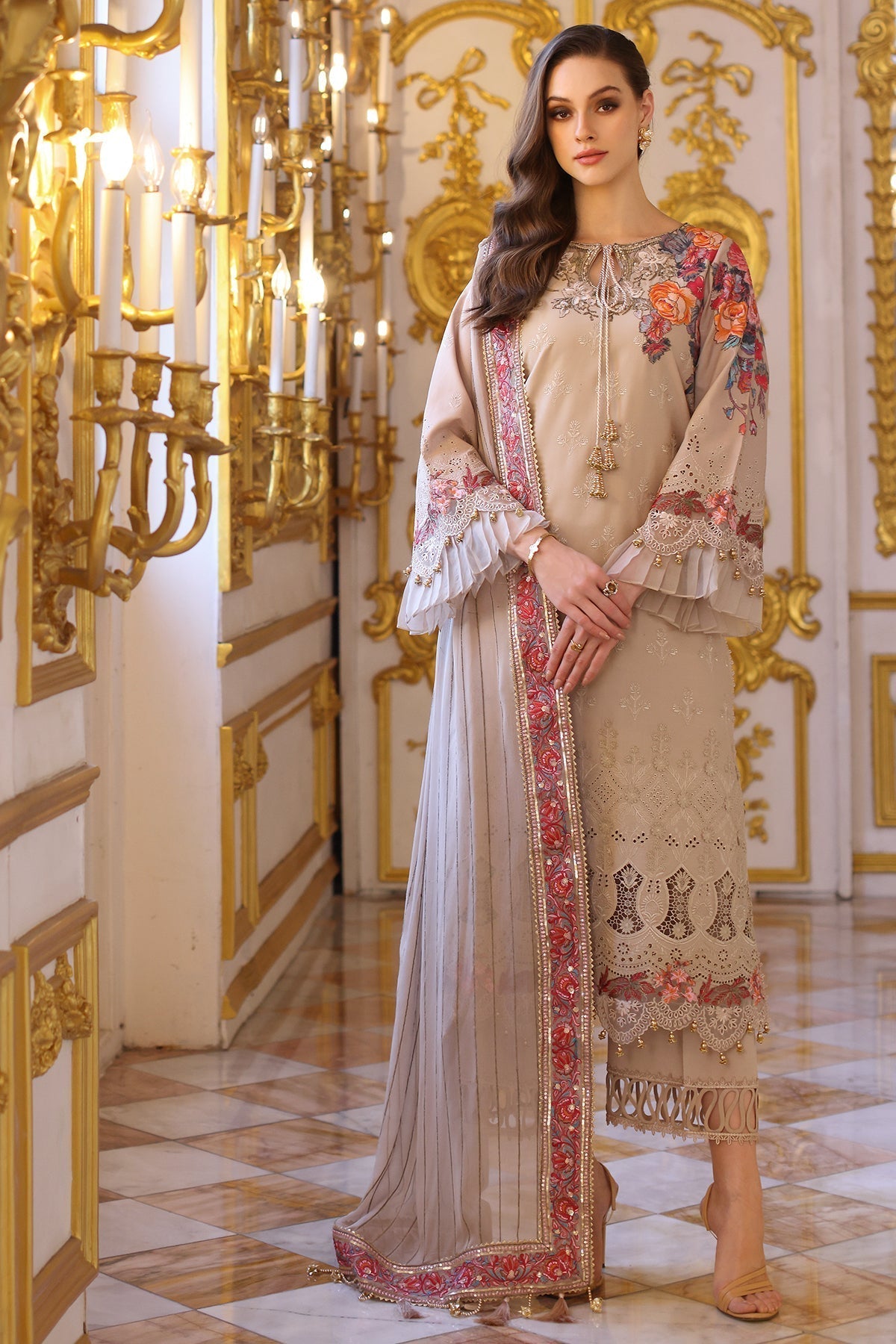 Charizma | Tabeer Eid Edition 25 | CT5-01 XS Beige Lawn