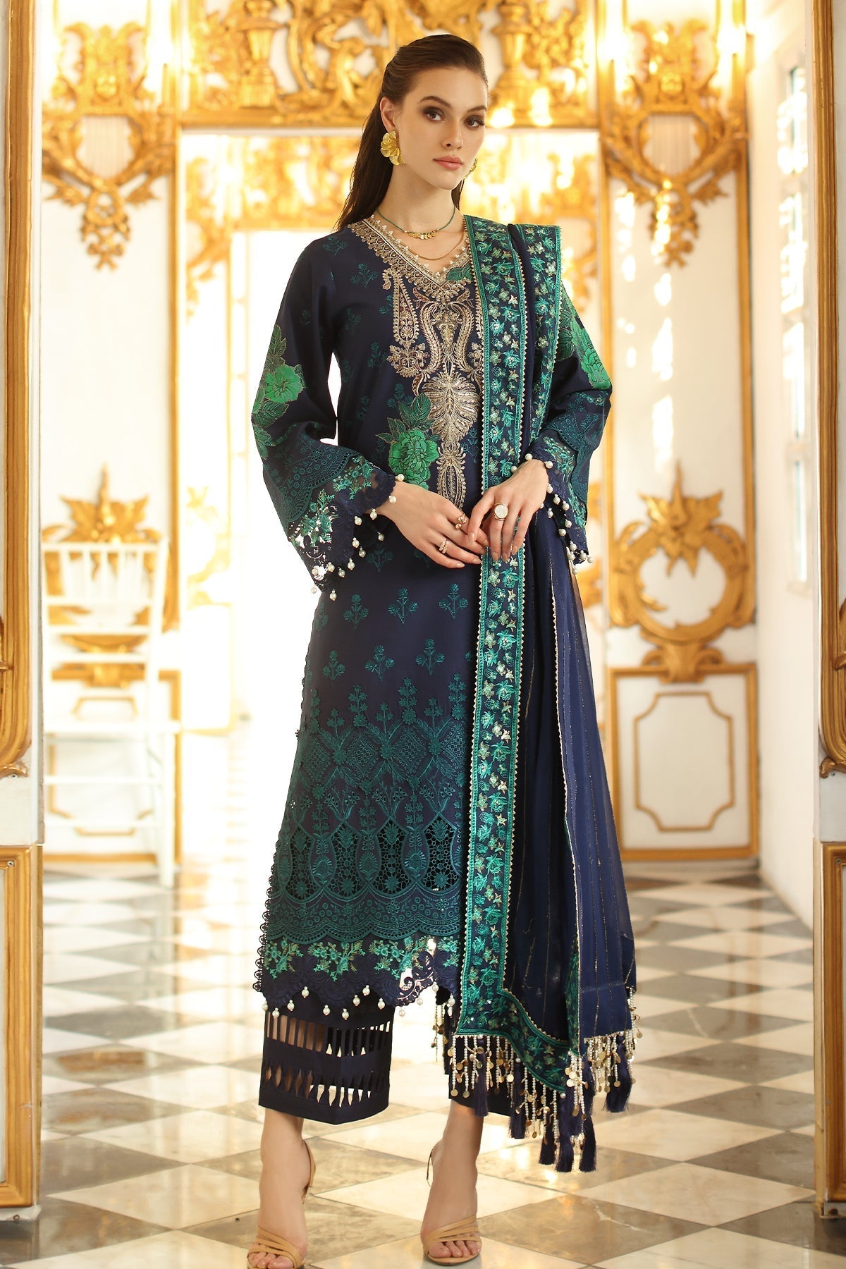 Charizma | Tabeer Eid Edition 25 | CT5-08 XS Dark Blue Lawn