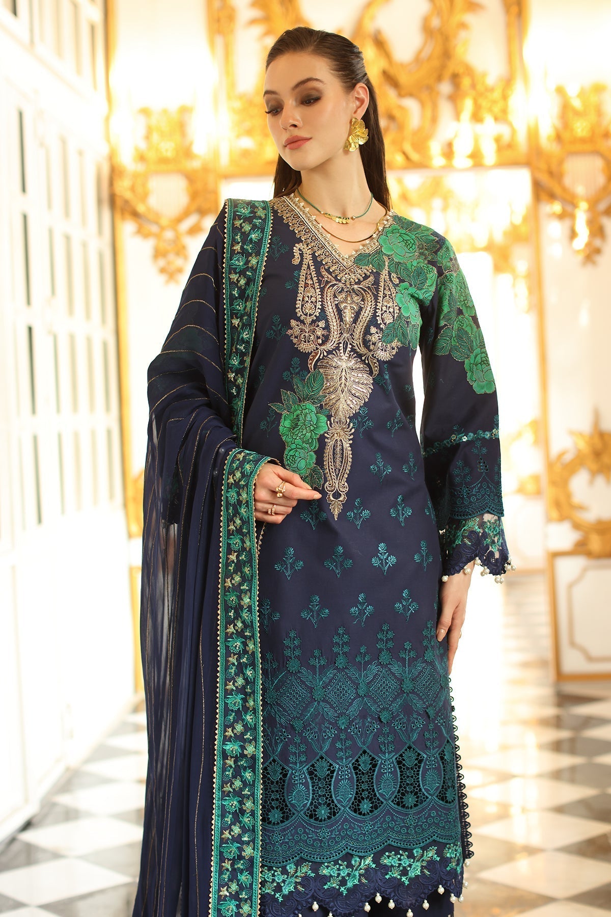 Charizma | Tabeer Eid Edition 25 | CT5-08 XL Dark Blue Lawn