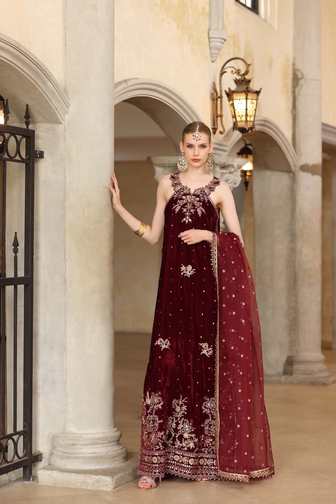 Noor by Saadia Asad | Handcrafted Velvet 25 | Naqsh by Noor by Saadia Asad - Designer Dress - Type : Ladies Clothes - Available at Saira Sultan - 100% Original 