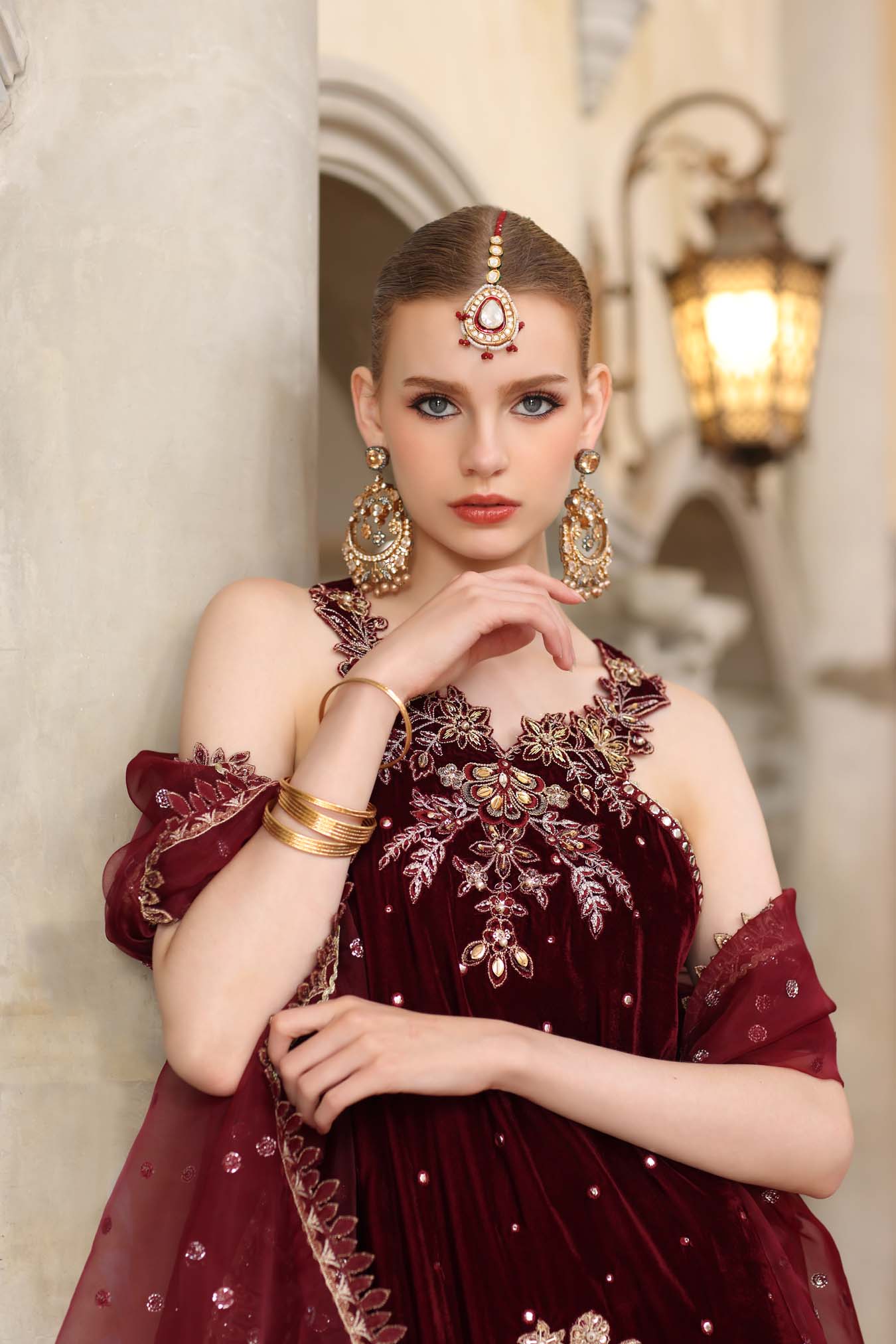 Noor by Saadia Asad | Handcrafted Velvet 25 | Naqsh by Noor by Saadia Asad - Designer Dress - Type : Ladies Clothes - Available at Saira Sultan - 100% Original 