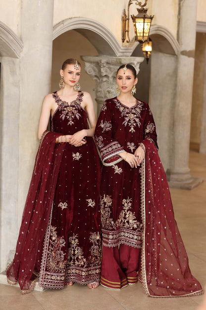Noor by Saadia Asad | Handcrafted Velvet 25 | Naqsh by Noor by Saadia Asad - Designer Dress - Type : Ladies Clothes - Available at Saira Sultan - 100% Original 