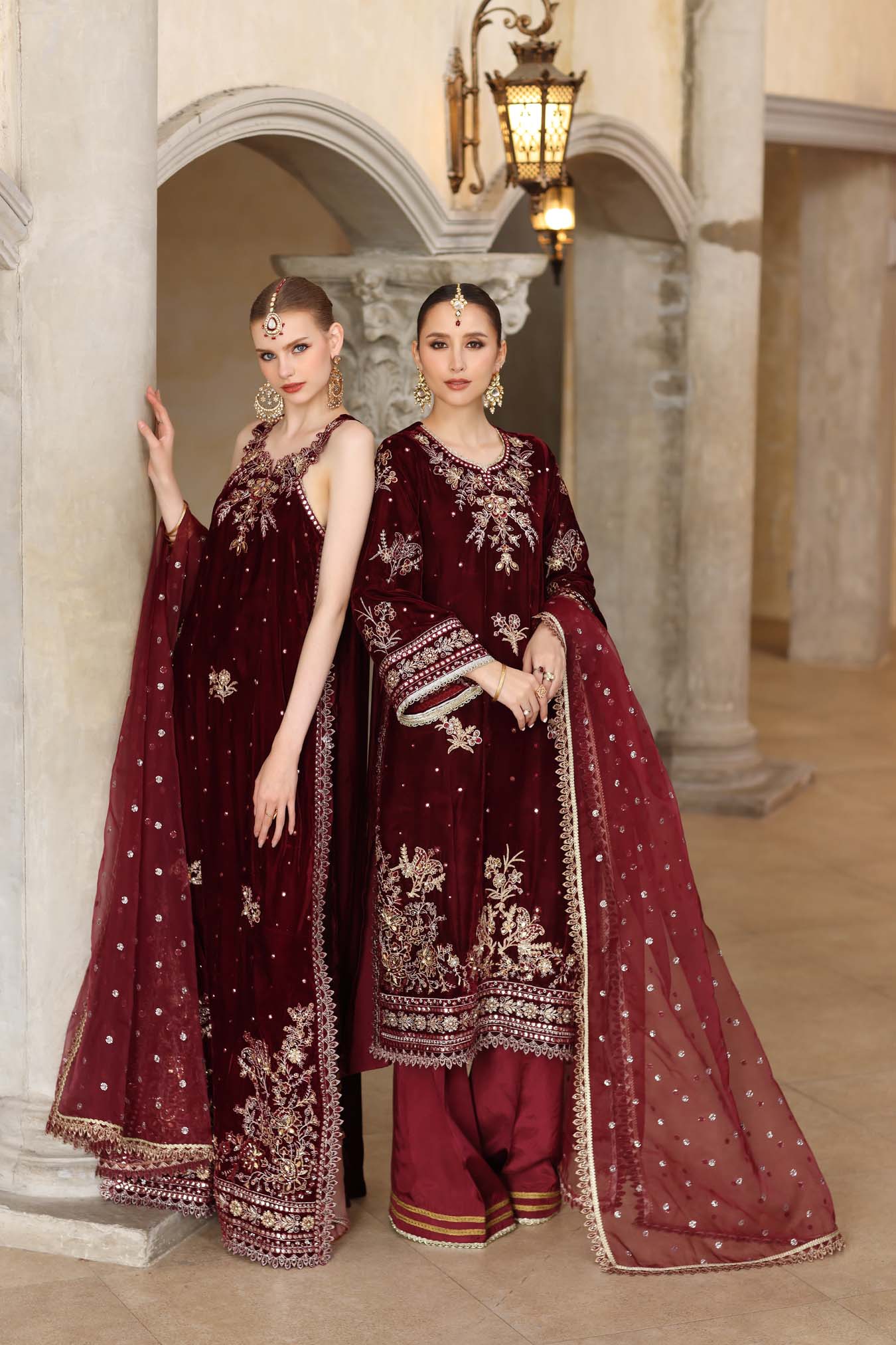 Noor by Saadia Asad | Handcrafted Velvet 25 | Naqsh by Noor by Saadia Asad - Designer Dress - Type : Ladies Clothes - Available at Saira Sultan - 100% Original 