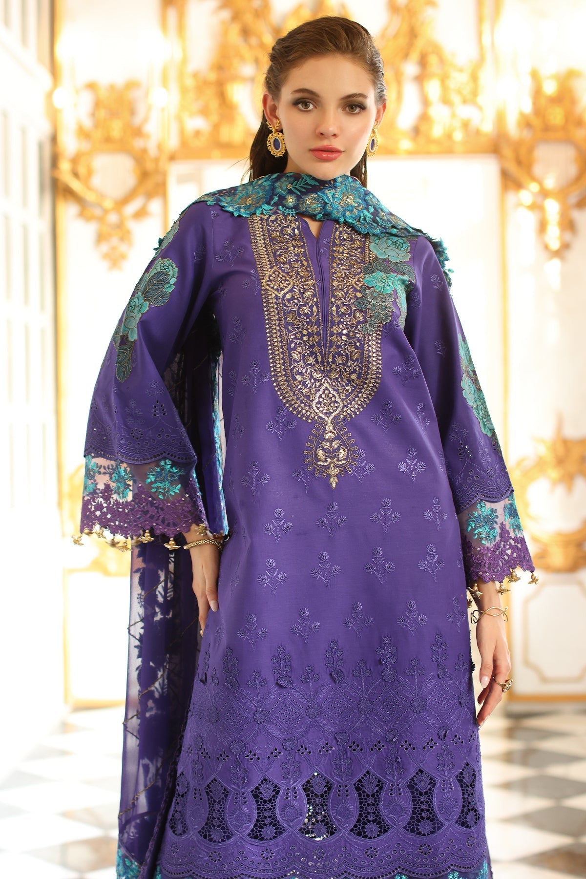 Charizma | Tabeer Eid Edition 25 | CT5-06 XL Dark Lavender Lawn